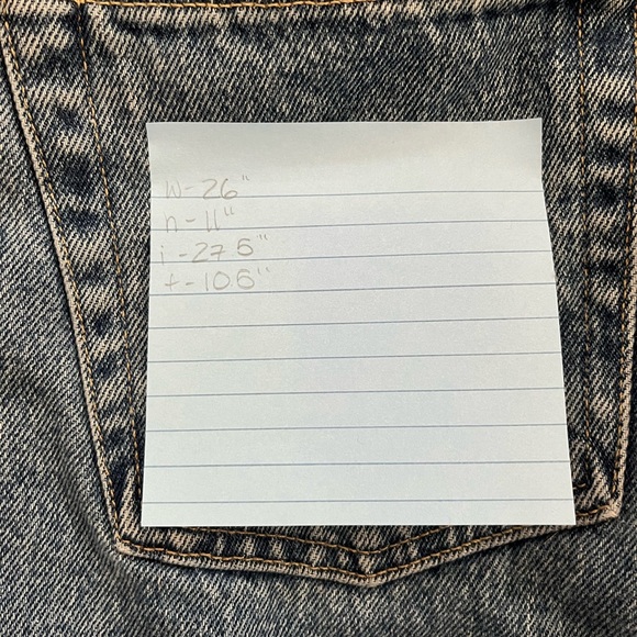 American Apparel Vintage Dark Wash Denim Jeans Frayed and Cropped - Picture 4 of 5